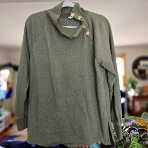 J. Crew Side Button Sweatshirt